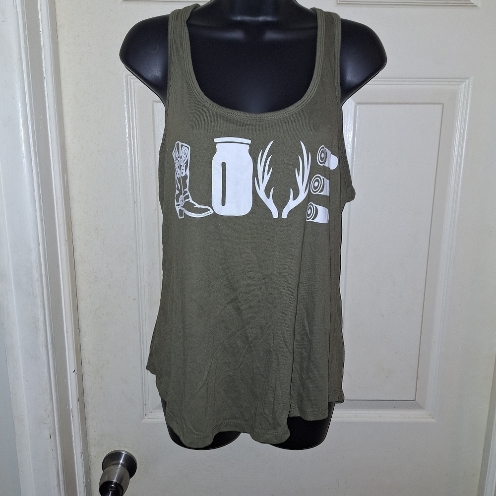Next level country tank top size large